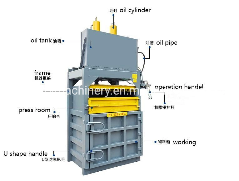 Waste Paper Hydraulic Press Baler 120t Hydraulic Vertical Baler Machine