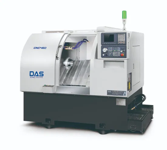 Das 46c Torno CNC Metal de alta precisão Máquina de torno CNC com cama inclinada automática de energia hidráulica